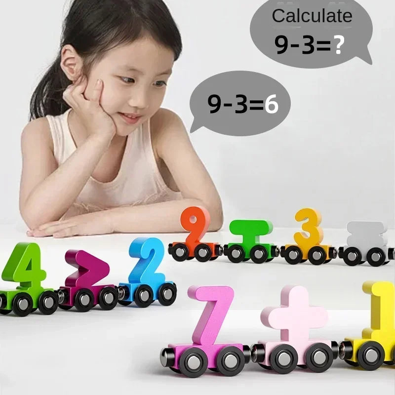 Magnetic Digital Train Educational Toys
