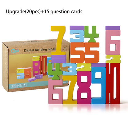 Wooden Digital Learning Puzzle Blocks