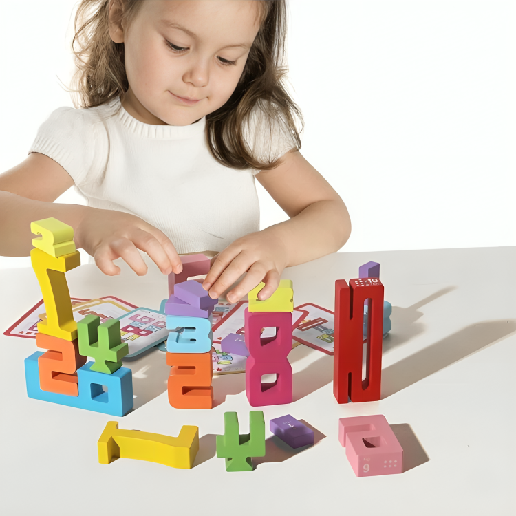 Wooden Digital Learning Puzzle Blocks