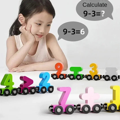 Magnetic Digital Train Educational Toys