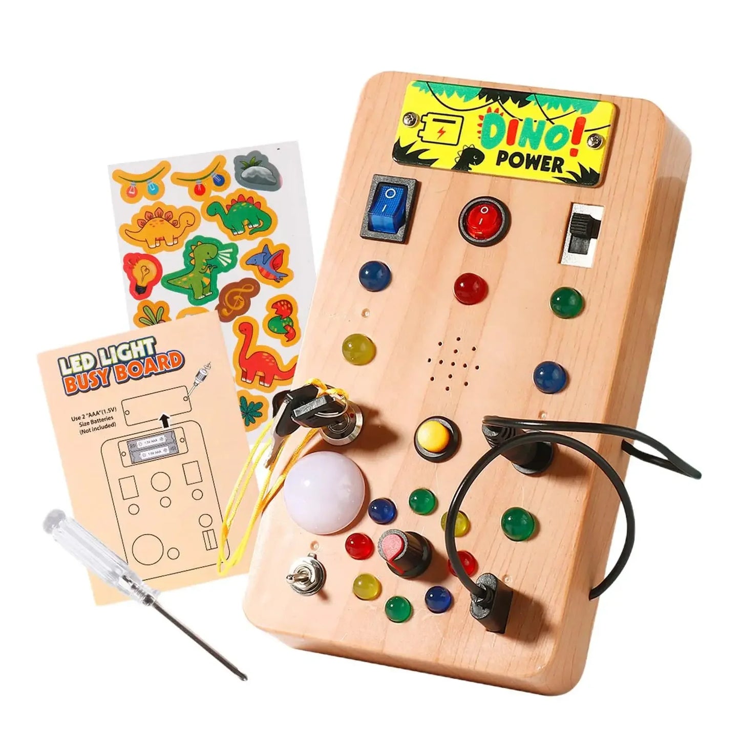 Montessori LED Switch Busy Board