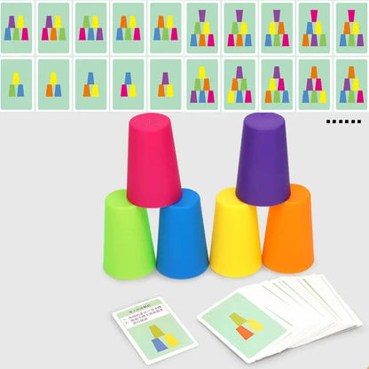 Montessori Toys Mini Stack Cup Game